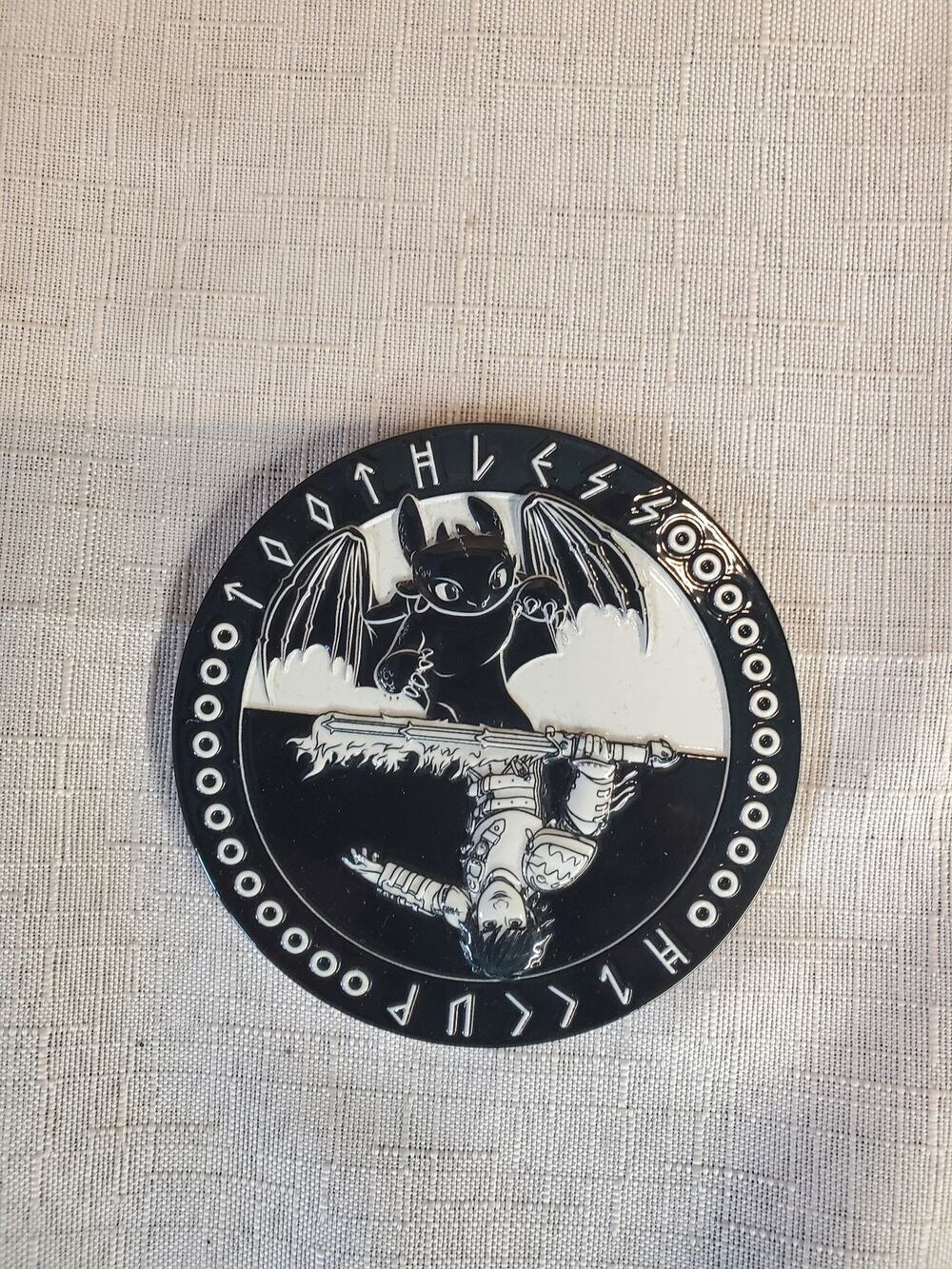 DreamWorks Dragons Toothless Hiccup Limited Edition Medallion Collectible Coin